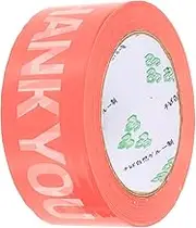 CANIGHT 1 Roll Decorative Packaging Tape Self Adhesive Wrapping Tape for Present Packaging Creative Thank You Design Easy to Apply Remove for Home Decoration