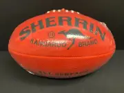 OFFICIAL AFL SHERRIN SYNTHETIC KIDS FOOTBALL SIZE 5 RED Premiers MCG