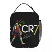 i1647 Cr7 Cristiano Ronaldo Signature Thermal Insulated Lunch Bag for Football Portable Box Men Women Cooler Thermal Lunch Box swg2879