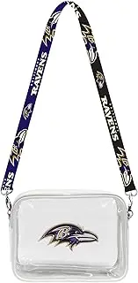 Littlearth Baltimore Ravens NFL Clear Fanny Fan Purse