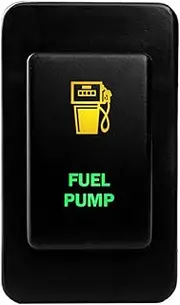 12V 3A ON-OFF Push button Switch FUEL PUMP for Nissan PATROL GQ (1987~1997) GU Series 1 (1997~2001) AMBER GREEN