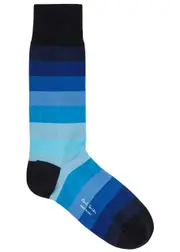 Paul Smith Erwin Striped Stretch-cotton Socks - Blue - One Size ONE SIZE