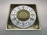 Clock Dial Roman Numerals Metal 6" Square with 4 1/2" Time Ring