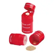 Pill Crusher and Grinder with Stainless Steel Blade Medication Cutter Removable Drinking Cup 1 Pack