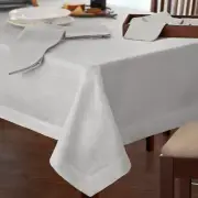 Villeroy & Boch La Classica 70" x 96" Grey Linen Tablecloth H2414F
