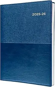 Collins Vanessa - A5 Day to Page Financial Year 2025-2026 Diary/Planner - Navy