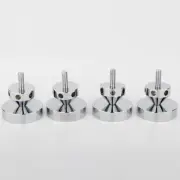 4 Sets Stainless Steel 316 Speakers Stand Feet Base Pad Shockproof Mat for Amp