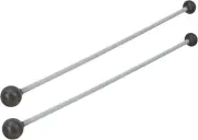 BIUDECO 2Pcs Double Marimba Mallet Rubber Percussion Mallets Drum Sticks Mall...