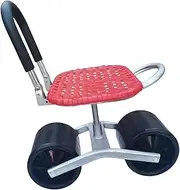 Zetqhuu Garden Seat with Wheels, Rollable Work Seat for the Garden, Height-Adjustable, Rotating Garden Stool for Gardening
