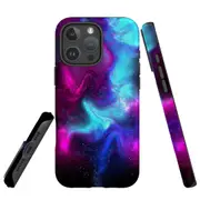 For iPhone 16 Pro Case Protective MagSafe Compatible Cover Abstract Galaxy