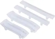 domoi 4 Set Tray Handle Resin Mold, Silicone Epoxy Casting Mold for DIY Cabinet Door Handles, Drawer Bar Pulls, Afrt Crafts