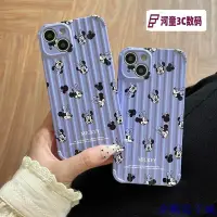 在飛比找Yahoo!奇摩拍賣優惠-HT行李箱設計米奇頭紫色硬殼適用於 iPhone 14 Pr