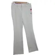 New MERONA Women's Dress Pants Khaki Stretch Modern Bootcut Fit 4/R