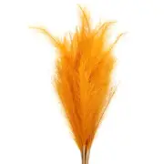 37.8in Pampas Grass Decor, 7 Pcs Artificial Pampas Grass Bulk, Orange