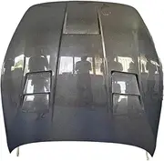 Compatible for Maserati GT GC GTS 2007-2015 Carbon Fiber Front Engine Hood Vent Protector Spoiler Cover(Single Sided Carbon)