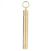Brass Pill Bottle Holder Compartment Cigarette Toothpick Container Medicine DP