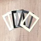 Pre-Cut Matboard, Frame Matboard with Window, White, Grey, Black, A1, A2, A3, A4