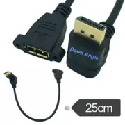 30Cm 90 Degree Up And Down Displayport Male To Female Extension Cable For Pc Hd Tv Projectors Laptop 25Cm Angle Monitor/Av Cables & Adapters