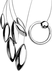 Stainless steel urethra penis plug with penis ring cock ring anal plug anal ball butt plug for SM erotic sex toys for men(XL)
