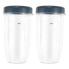 2 Pack Blender 32OZ Cup with Lid, Compatible with Nutribullet 600W 900W Blend...