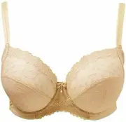 Panache 38G Emily Nude Semi Sheer Balconnet Underwired Bra Style 6101 NWT