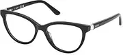 [GUESS] GU50195 001 Shiny Black 53/16/140 Women's Glasses, 001 Shiny Black, 53/16/140