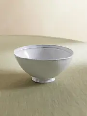 [Astier De Villatte] Astier De Villatte - Simple Glazed Ceramic Bowl - White - One size One size White
