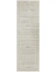 [Rug Culture] Evoke Silver Flower Transitional Runner Rug