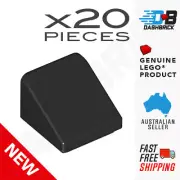 20 x Genuine LEGO® - Slope 30 1 x 1 x 2/3, Black [54200, 35338, 50746] NEW