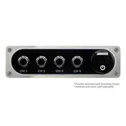 Illuminated Silver Single DIN Aluminum Switch And Voltmeter COMPLETE Panel
