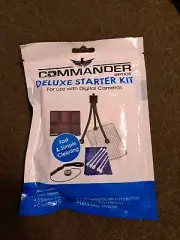 Commander Optic Deluxe Digital Camera Starter Kit Tripod Cleaning Cloth Screen