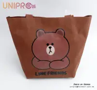 在飛比找Yahoo!奇摩拍賣優惠-【UNIPRO】LINE FRIENDS 熊大 手提袋 便當