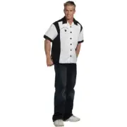 Underwraps Bowling Bowl Spare Time Shirt Charlie Harper Halloween Costume OSFM