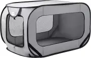 Loves Cabin 36” Portable Large Dog Bed - Pop-Up Kennel, Indoor/Outdoor Crate, G