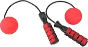 JOINPAYA 1Pair Cordless Jump Rope of Weighted Fitness Ropes with Soft Balls for Adults Portable Skipping Exercise Equipment for Home Workouts and Leisure Fitness