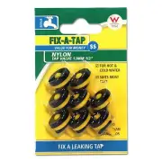 Fix-A-Tap Nylon Tap Valves 13mm - 8 Value Pack