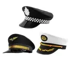 Police Pilot Navy Captain Hat Cap Fancy Dress Party Costume Halloween Aus