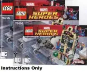 2013 Lego Spiderman Daily Bugle Showdown Set 76005 Instruction Book Set of 3