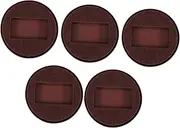 Zerodeko 5pcs Felt Pads for Desk Chair Wheel Stoppers Furniture Fixing Pad to Protect Floors from Scratches Wood Tile and Carpet Easy Installation Noise Reduction