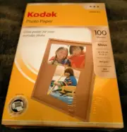 Kodak Photo Paper Gloss Instant Dry 165g/m 165Microns 10x15cm 100 Sheets InkjetO