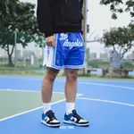 JUST DON X MITCHELL & NESS M&N 湖人 草寫藍【MNJD-SH42D】7吋 膝上球褲