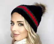 Christmas Holiday Beanie With Pom-pom