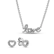 Pandora Handwritten Love Jewelry Gift Set