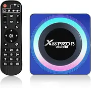 CHROX 2023 Android 13.0 TV Box,4GB Ram 128GB ROM RK3528 Quad-Core 64Bit Cortex-A53,4K HD Support Wifi6 / 2.4Ghz+5Ghz Dual-Band WiFi/BT 5.0 Smart Tv Box,4gb+128gb