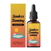 Sunless Tanning Drops 60ml Bronzing Tanner Agent Skin Tanner Drops For Cute