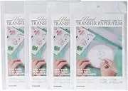Embroidery Transfer Paper for DIY Projects - 4-Pack Transfer Sheets for Quilting, Needlework, and Embroidery Patterns