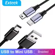 USB TYPE A 2.0 Type-C to Mini USB Cable Mini-B 5Pin OTG Charging Cord Data Sync