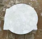 Round White Quartz Stone Coffee Table Top Crystal Healing Stone Hallway Decor