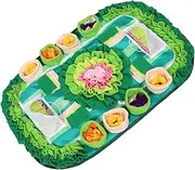 VANZACK Pet Snuffle Mat for Dogs Cats Small Animals Interactive Feeding Game for Mental Stimulation Slow Feeder Mat Mimicking Natural Foraging Environment Soccer Field Design