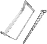 1Set Stainless Steel Skewer Rack Set with Skewers Folding Grilling Rack for Outdoor BBQ Camping Picnic and Bonfire Durable Fire Resistant Easy to Store